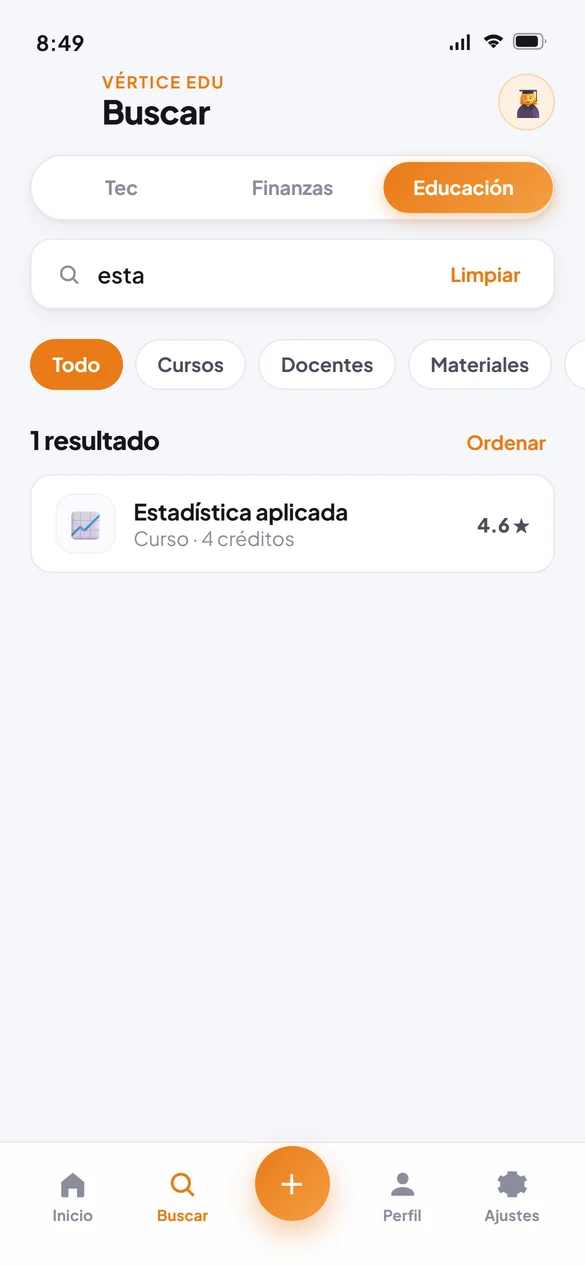 Búsqueda filtrando en vivo