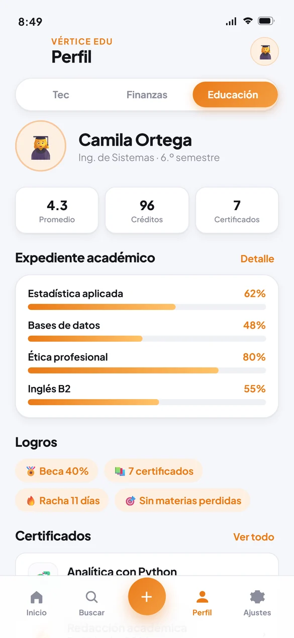 Perfil académico